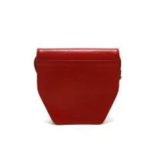Christian Dior shoulder bag leather red